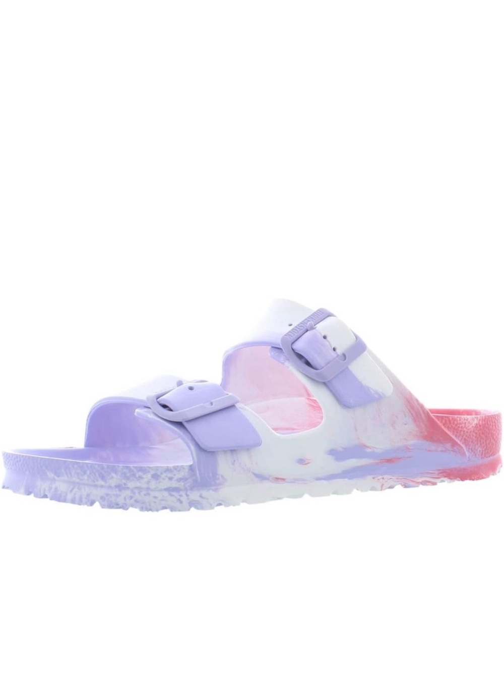 Birkenstock Women’s  Tie-Dye EVA Slide Sandals in Lavender & Pink Size 39
